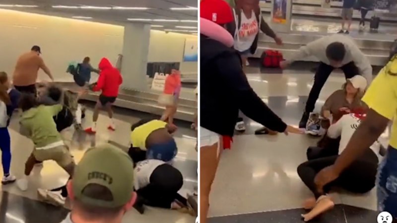 ABD'de havalimanında 10 kişilik kanlı kavga çıktı