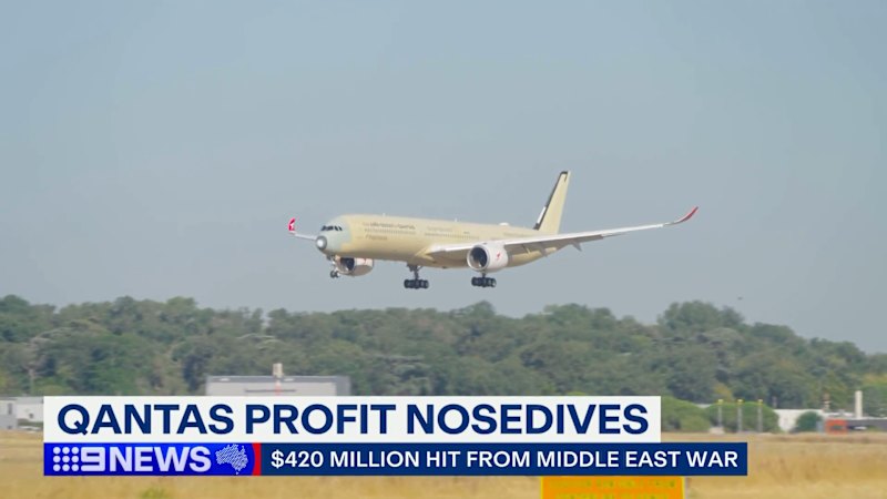 Qantas profits dip following Middle East war