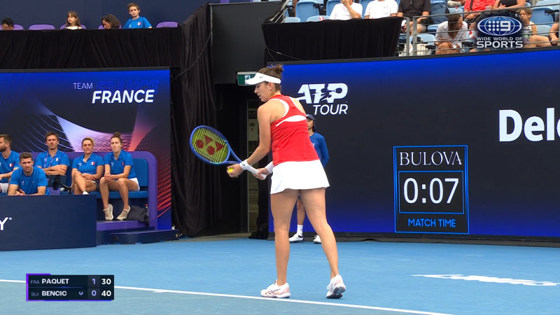 United Cup Highlights: Chloe Paquet (FRA) v Belinda Bencic (SUI)