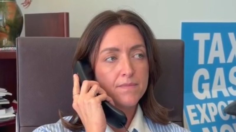 Victorian Greens senator confronts man over 'deeply offensive' comment