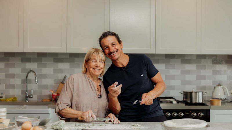 Giovanni Pilu cooks spinach and ricotta gnocchetti with his mother