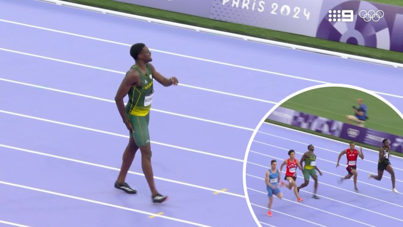 South African sprinter pops hammy