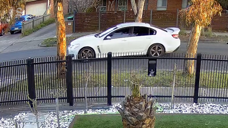 CCTV shows white Holden Commodore near Fadi Haddara’s Altona North home before shooting