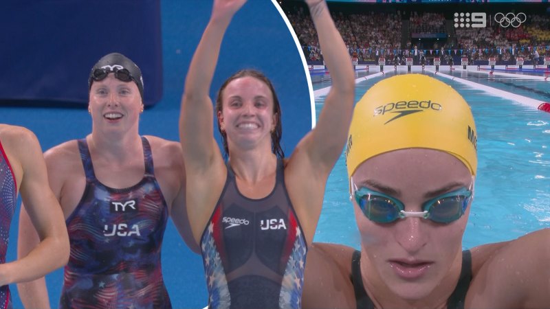 America thrashes Aussies to win decisive swimming gold in Paris