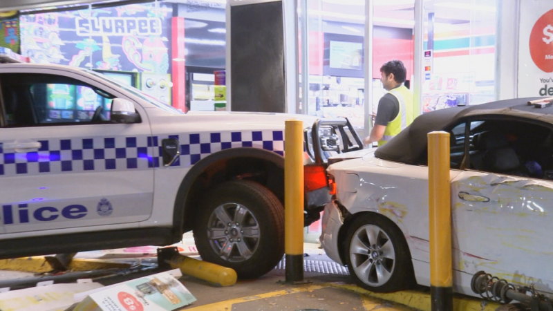 Two arrested after police car rammed in Melbourne