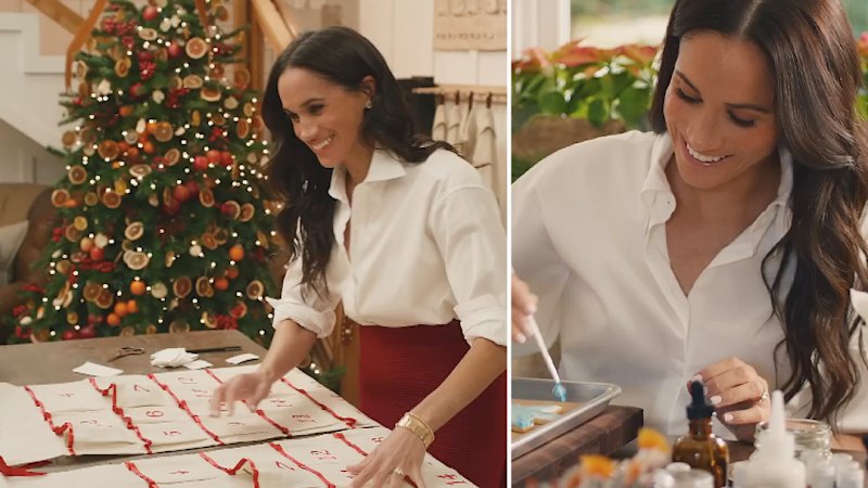 Meghan Markle v prazničnem speciálu razkrila priprave in otroško pismo Božičku.
