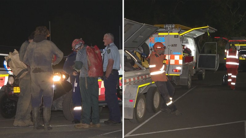 Major rescue after two trapped in NSW cave