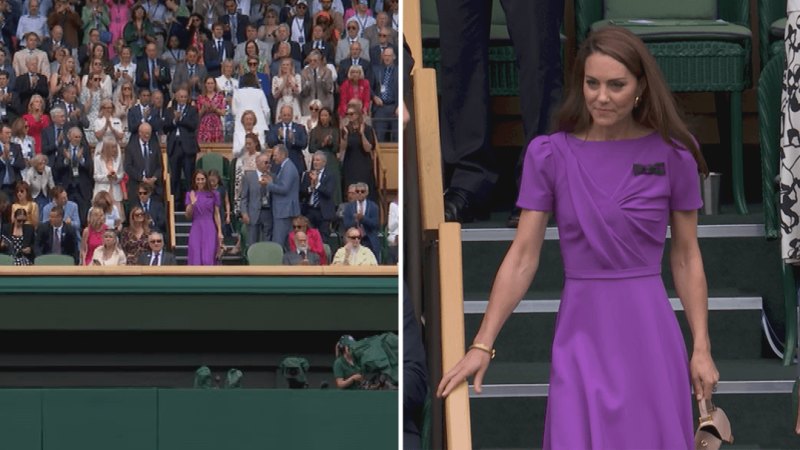 Kate, Princess of Wales, makes rare public appearance at Wimbledon final