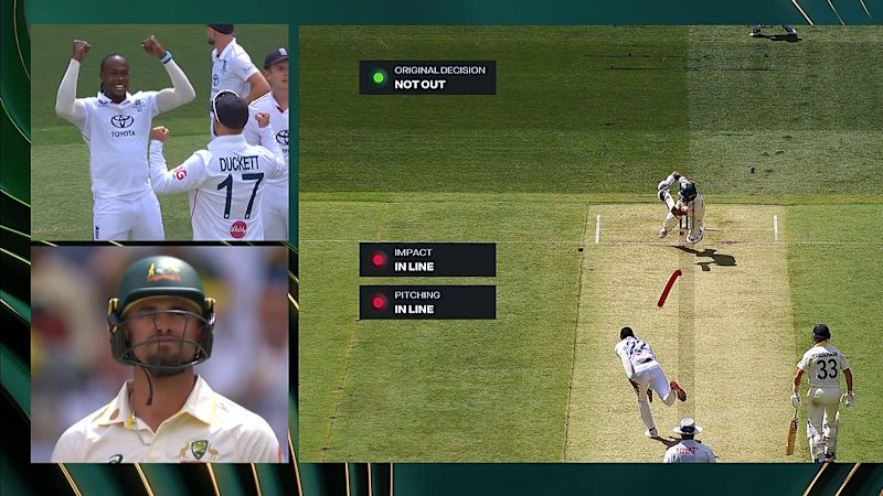 Jake Weatherald izpadel z igrišča po drugem metu