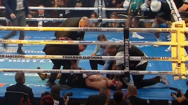 Opetaia drops Cinkara with lethal left hand