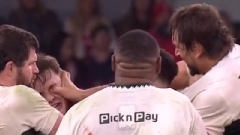 Springbok's nasty eye gouge