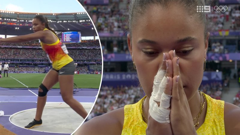 Crowd erupts as German snatches shot put gold with finale