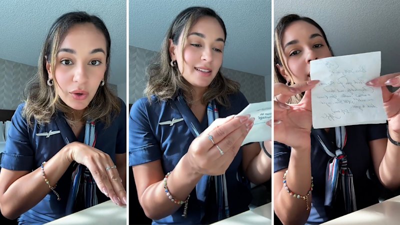 Flight attendant says Duchess of Sussex gave her a handwritten note