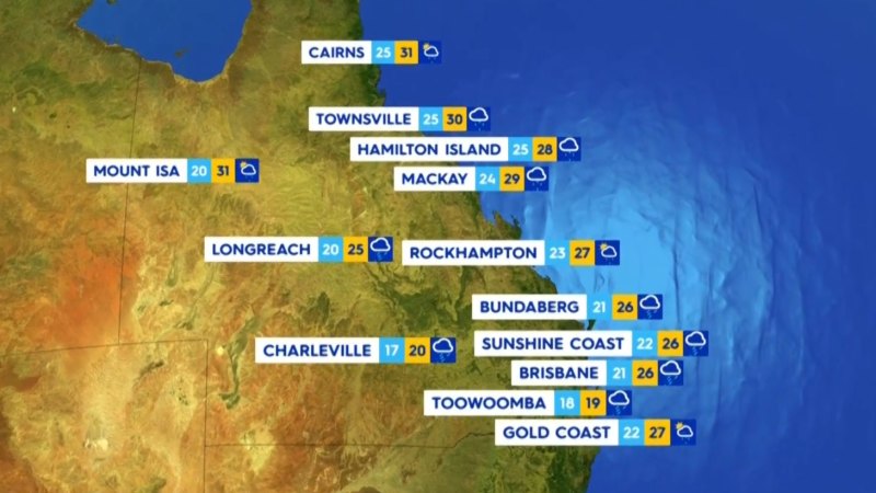 National weather forecast for Wednesday March 26