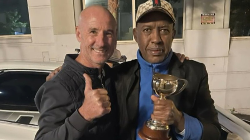 Sydney taxi driver finds three Melbourne Cup trophies in the back of his cab