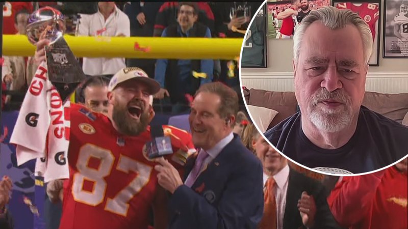 Kelce's dad reacts to Super Bowl victory