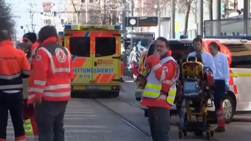 At least two people dead after a car rams into a crowd in Germany