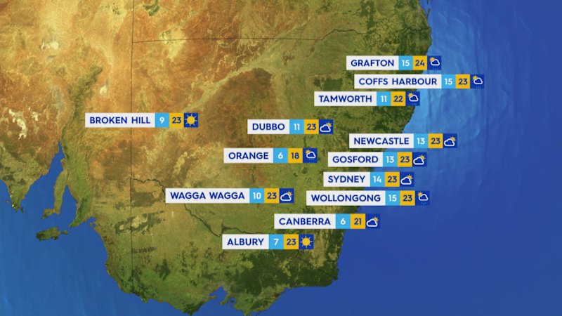 National weather forecast for Wednesday May 14