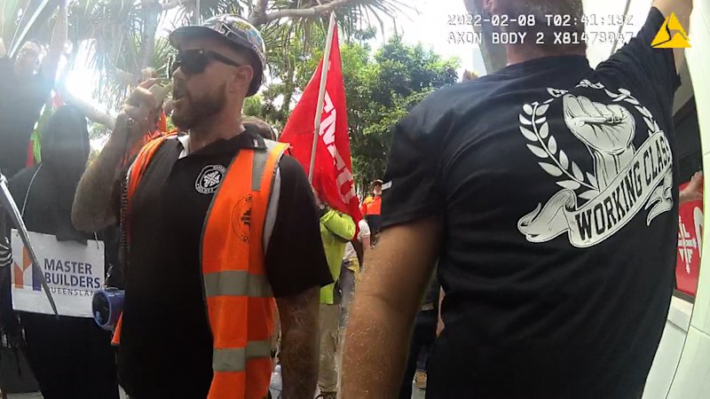 CFMEU marches on Master Builders HQ
