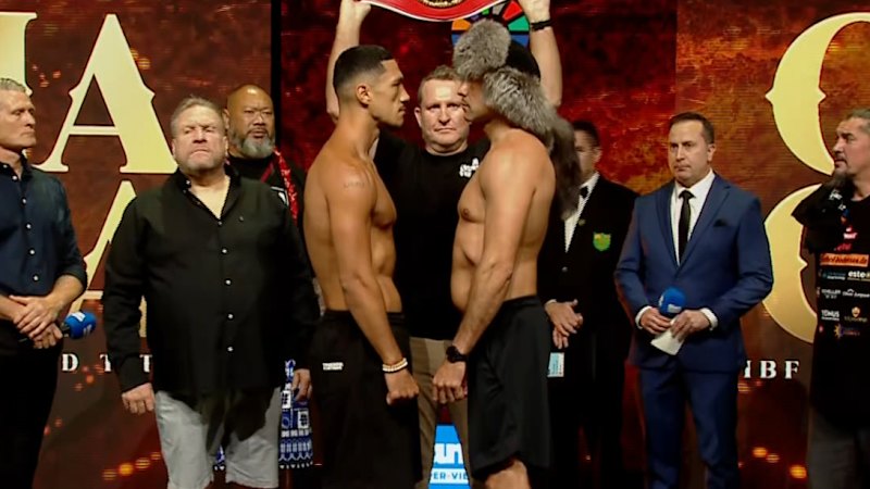 'Terrifying' Opetaia stares down German giant