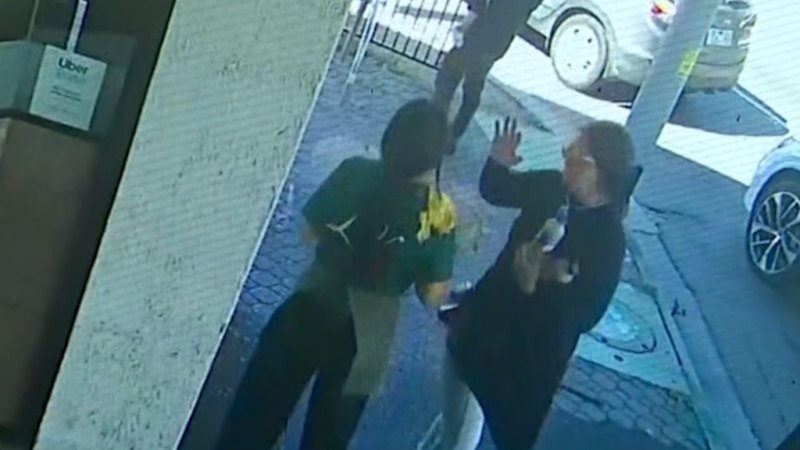 Waitress injured after plate thrust into her face