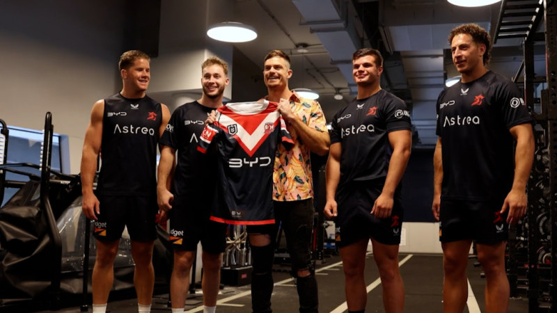 WWE star visits the Roosters