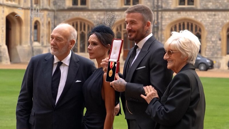 David Beckham knighted by King Charles
