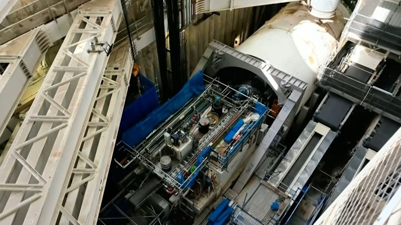 Tunnelling begins on controversial rail project