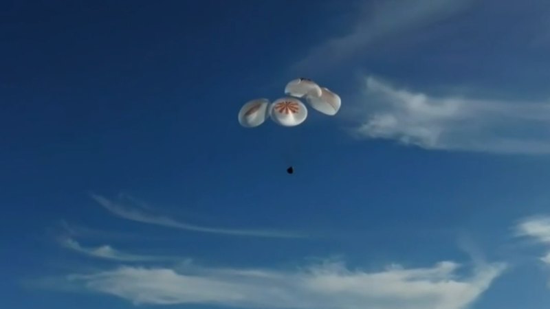 NASA astronauts return to earth