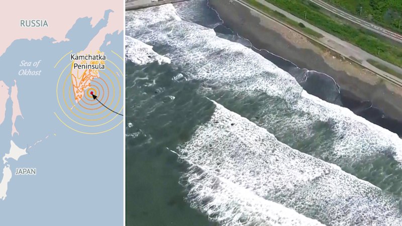 Magnitude 8.8 earthquake in Russia sparks tsunami warnings