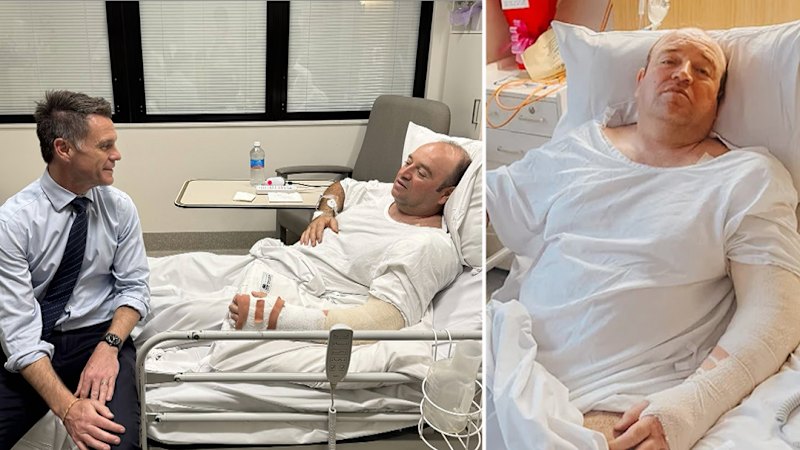 Bondi shooting hero visited by NSW Premier