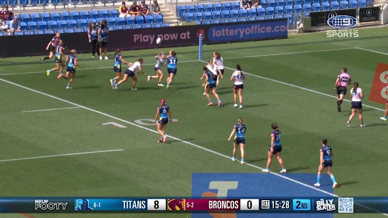 Titans score as Georgia Grey breaks through Broncos defence