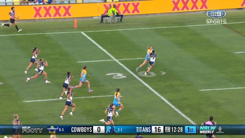 Jaime Chapman scores as Titans defeat Cowboys