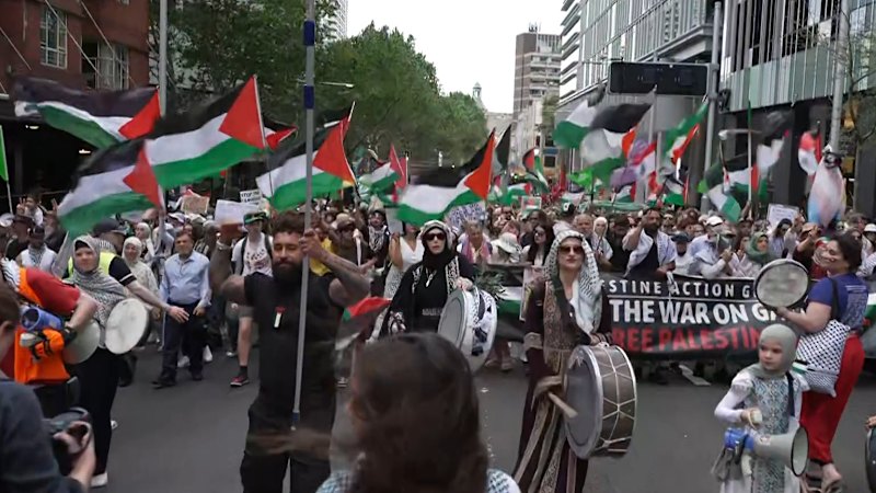 Thousands join pro-Palestine march in Sydney