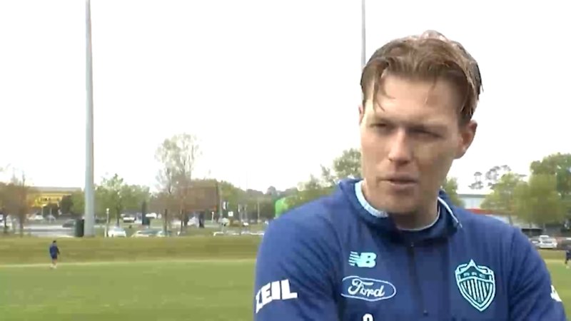 Auckland FC striker Sam Cosgrove lashes out at reporter over A-League suspension loophole