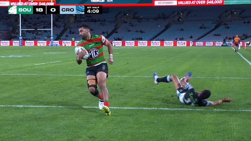 Wounded AJ hobbles over for a try