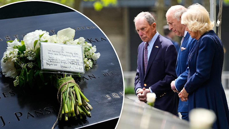 The King and Queen visit 9/11 Memorial