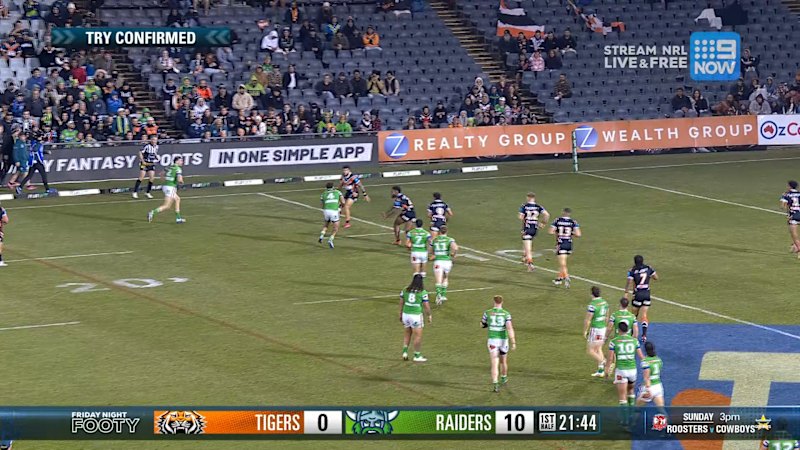 NRL Highlights: Wests Tigers v Raiders - Round 16