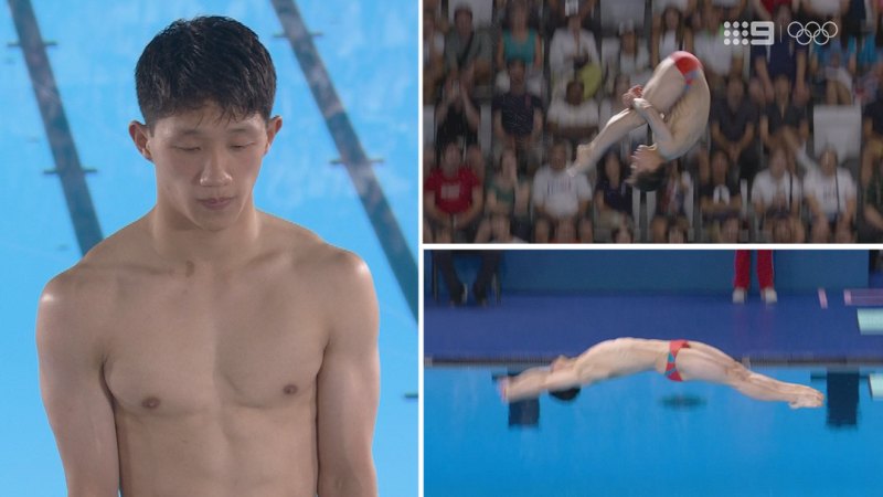 Diver's stunning back-flop 'biggest mistake we've seen'