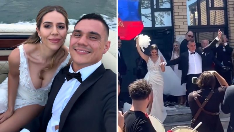 Australian boxer Tim Tszyu marries his longtime partner