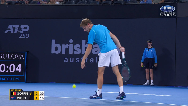 Brisbane International Highlights: Aleksandar Vukic v David Goffin