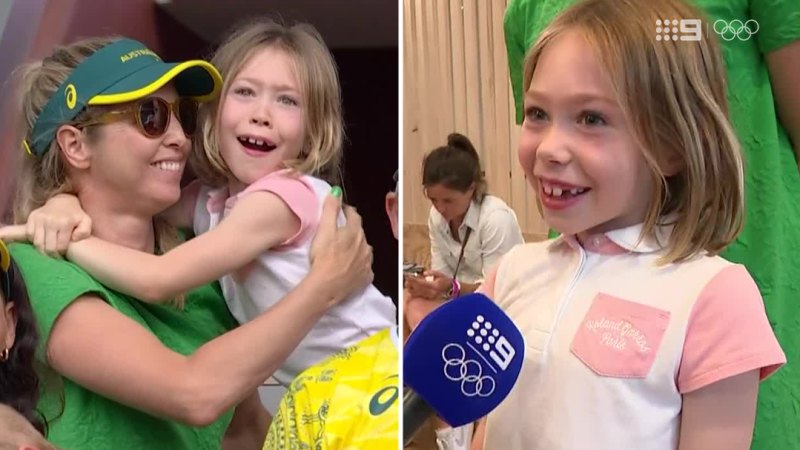 Gold medallist's daughter steals the show