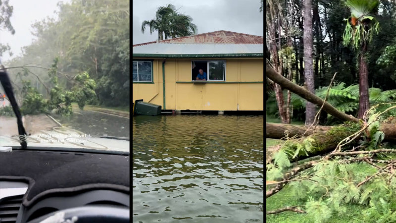 People in Cyclone Alfred’s path reveal damage already done