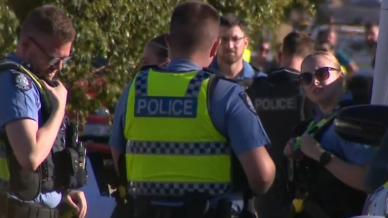 Perth street locked down as police hunt wanted man