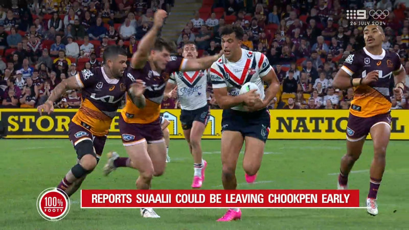 Roosters and Rugby Australia reach 'cease fire' on Suaalii