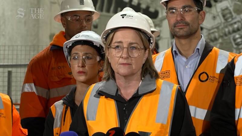 Victorian Premier Jacinta Allan says 'no evidence' of bikies on North East Link