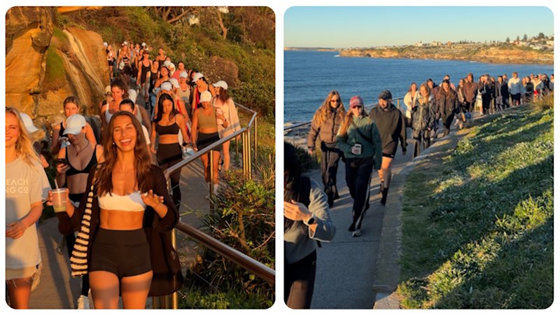 Dominique Elissa’s weekly Bondi to Coogee women’s walking club draws dozens