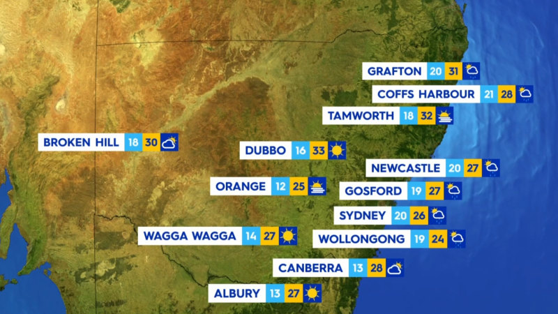 National weather forecast for Saturday March 22