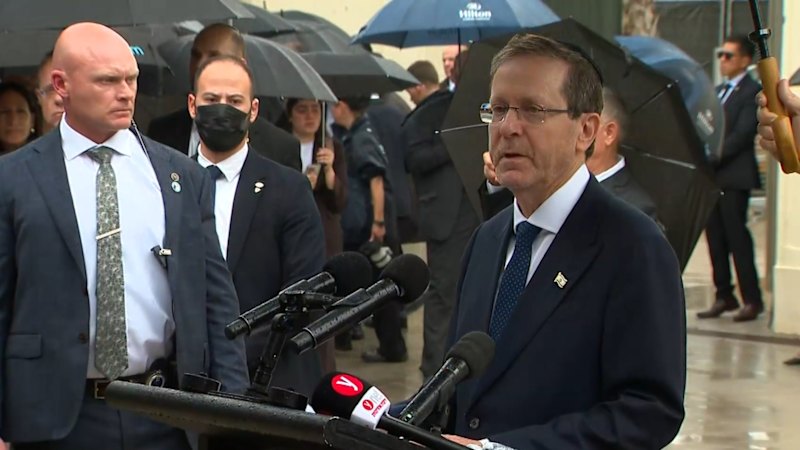 Israeli President's state visit divides city