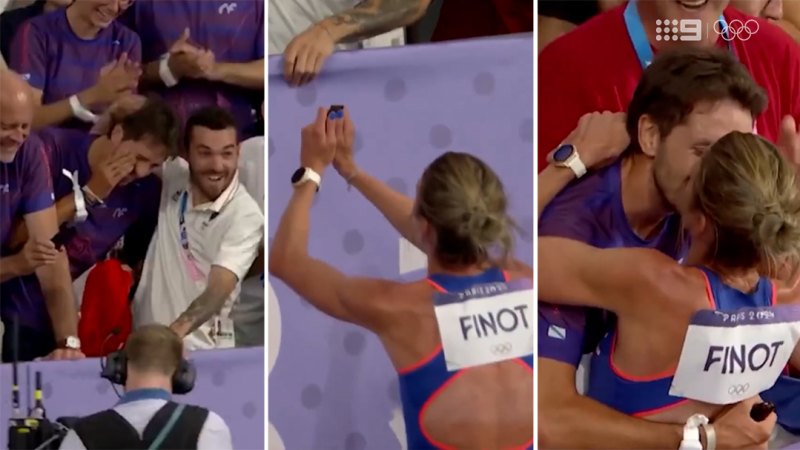 French Olympian proposes to her boyfriend after breaking a record